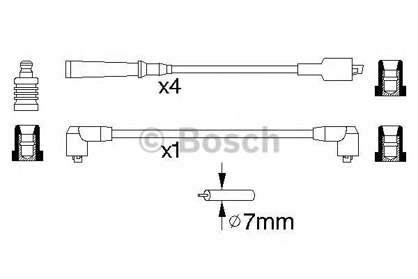 BOSCH 0 986 356 773 Комплект проводов зажигани