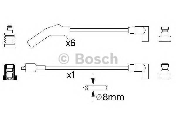 BOSCH 0 986 356 783 Комплект проводов зажигани