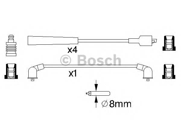 BOSCH 0 986 357 129 Комплект проводов зажигани