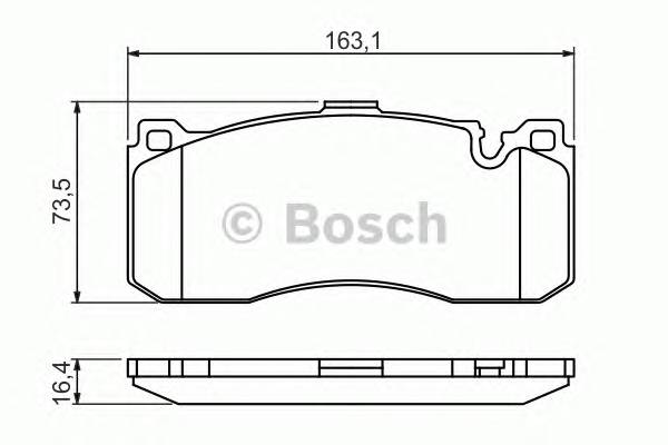 BOSCH 0 986 494 428 Комплект тормозных колодок