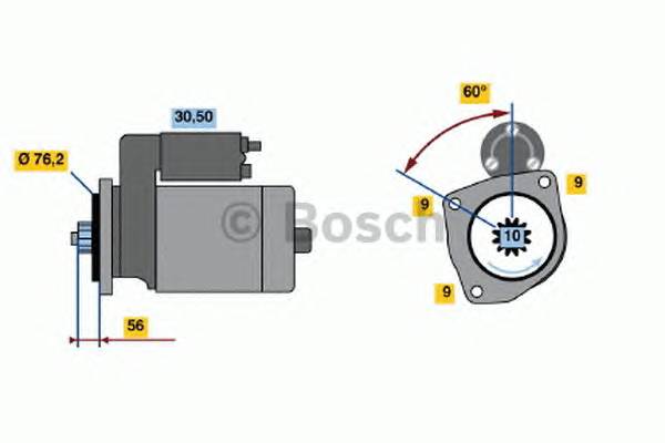 BOSCH 0 001 125 031 Стартер