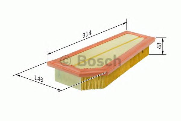 BOSCH F 026 400 134 Повітряний фільтр BOSCH F 026 400 134 Повітряний фільтр