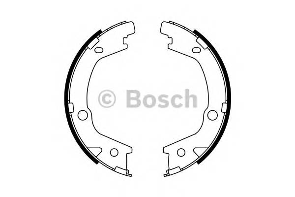 BOSCH 0 986 487 770 Комплект гальмівних колодо... BOSCH 0 986 487 770 Комплект гальмівних колодо...
