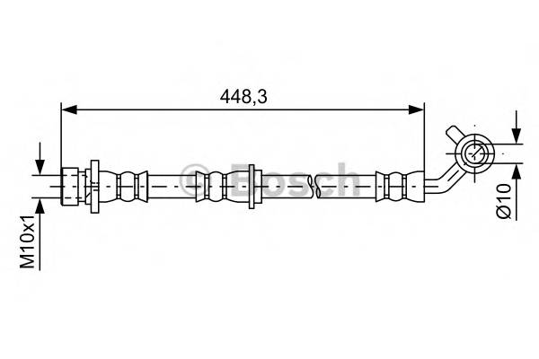 BOSCH 1 987 481 576 Тормозной шланг