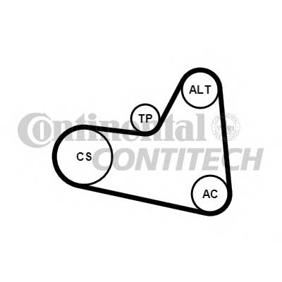CONTITECH 6PK976K1 Полікліновий ремінний комп...