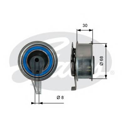 GATES T43245 Ролик модуля натягувача ре... GATES T43245 Ролик модуля натягувача ре...