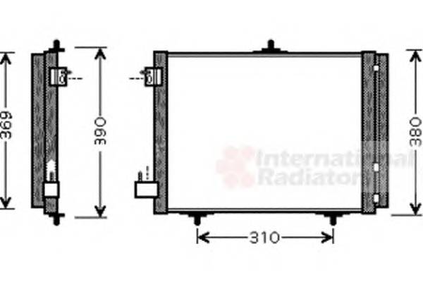 VAN WEZEL 40005295 Конденсатор, кондиционер
