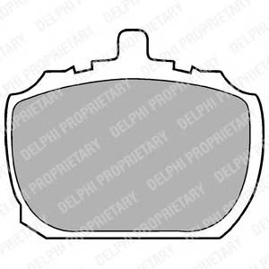 DELPHI LP45 Комплект гальмівних колодо...