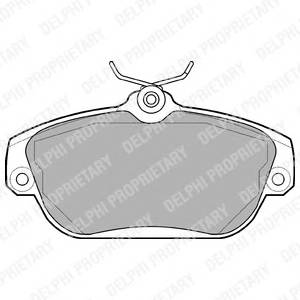 DELPHI LP919 Комплект гальмівних колодо...