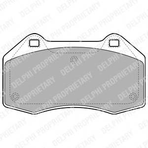 DELPHI LP1940 Комплект тормозных колодок