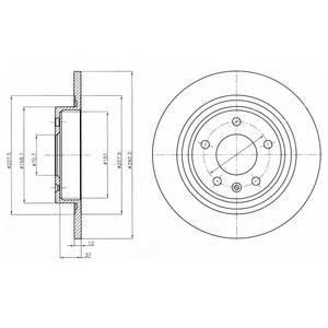 DELPHI BG4279 Тормозной диск DELPHI BG4279 Тормозной диск