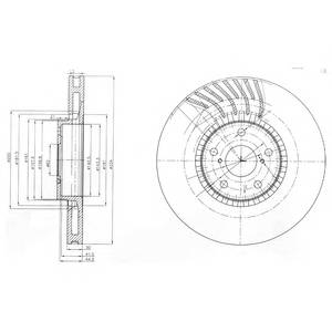 DELPHI BG9011 Тормозной диск DELPHI BG9011 Тормозной диск
