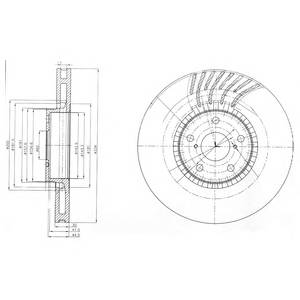 DELPHI BG9012 Тормозной диск DELPHI BG9012 Тормозной диск