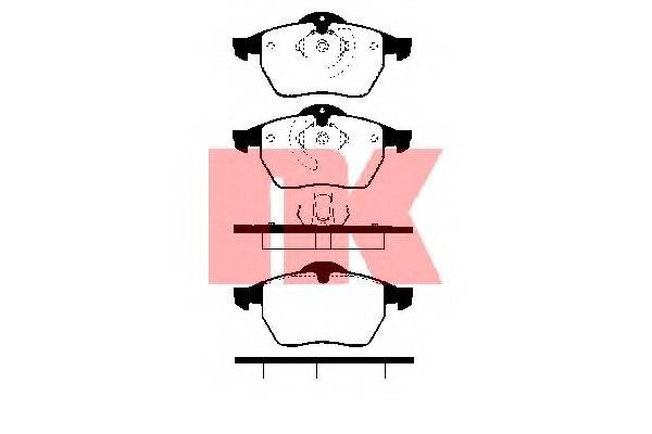 NK 223613 Комплект тормозных колодок