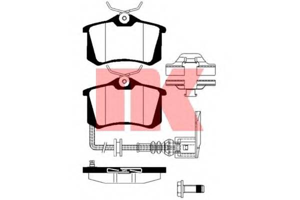 NK 224781 Комплект тормозных колодок