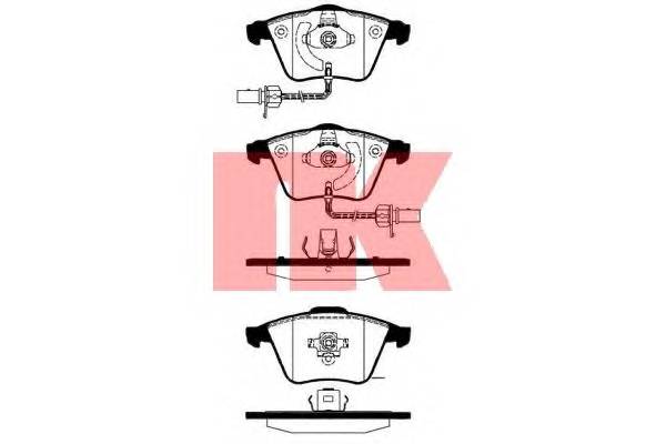 NK 224782 Комплект тормозных колодок