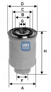 UFI 24.452.00 Топливный фильтр UFI 24.452.00 Топливный фильтр