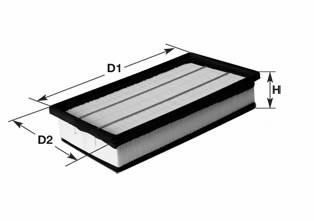 CLEAN FILTERS MA1196 Повітряний фільтр CLEAN FILTERS MA1196 Повітряний фільтр