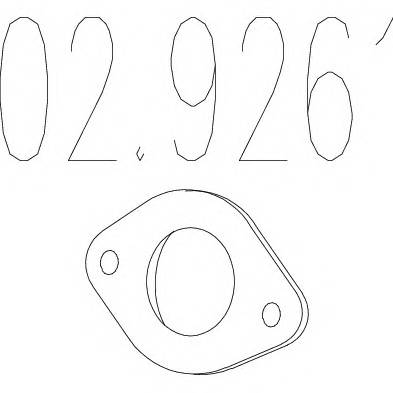 MTS 02.9261 Прокладка, труба выхлопног