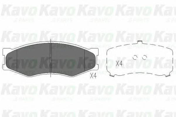 KAVO PARTS KBP-6522 Комплект тормозных колодок