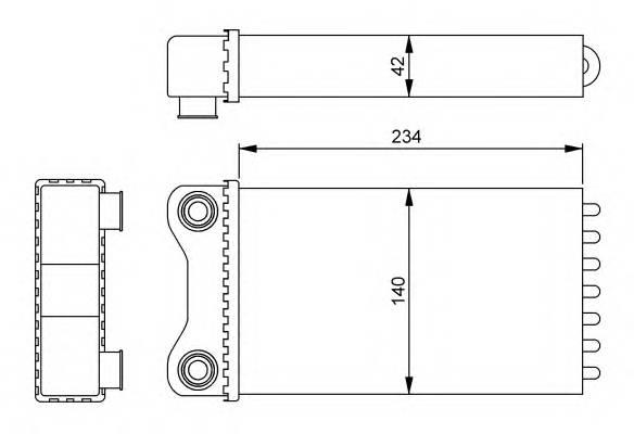 NRF 54252 Теплообменник, отопление с