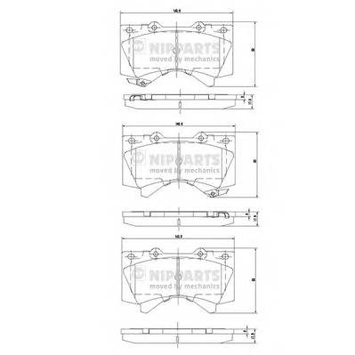 NIPPARTS N3602136 Комплект гальмівних колодо... NIPPARTS N3602136 Комплект гальмівних колодо...
