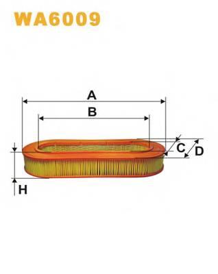 WIX FILTERS WA6009 Воздушный фильтр WIX FILTERS WA6009 Воздушный фильтр