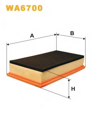 WIX FILTERS WA6700 Повітряний фільтр WIX FILTERS WA6700 Повітряний фільтр