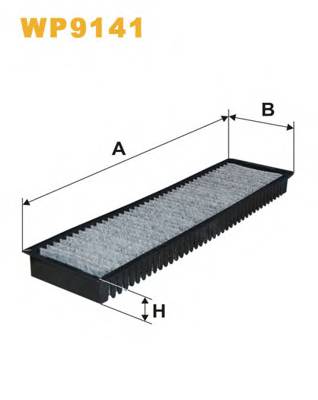 WIX FILTERS WP9141 Фильтр, воздух во внутренно... WIX FILTERS WP9141 Фильтр, воздух во внутренно...