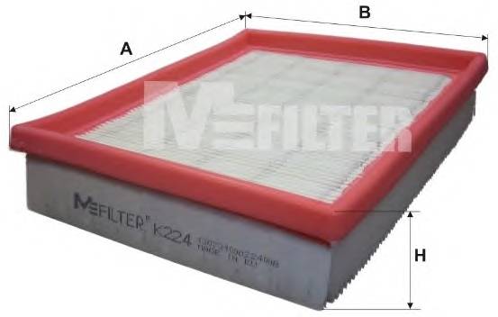 MFILTER K224 Фильтр воздушный PEUGEOT (пр-во