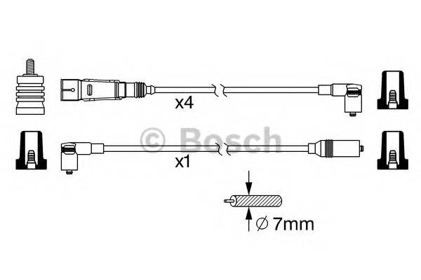 BOSCH 0 986 356 342 Комплект проводов зажигани