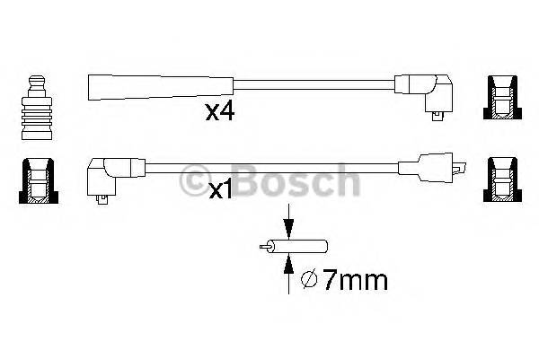 BOSCH 0 986 356 841 Комплект проводов зажигани