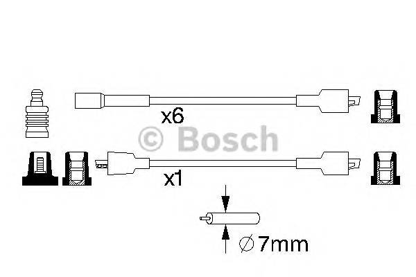 BOSCH 0 986 357 011 Комплект проводов зажигани