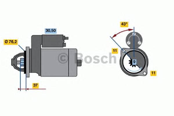 BOSCH 0 001 108 203 Стартер