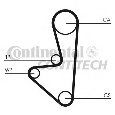 CONTITECH CT1066 Ремінь ГРМ CONTITECH CT1066 Ремінь ГРМ