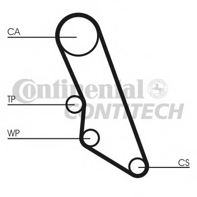 CONTITECH CT865 Ремінь ГРМ CONTITECH CT865 Ремінь ГРМ