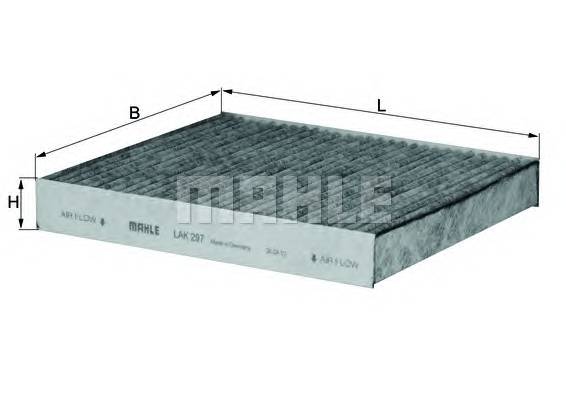 KNECHT LAK 297 Фильтр, воздух во внутренно