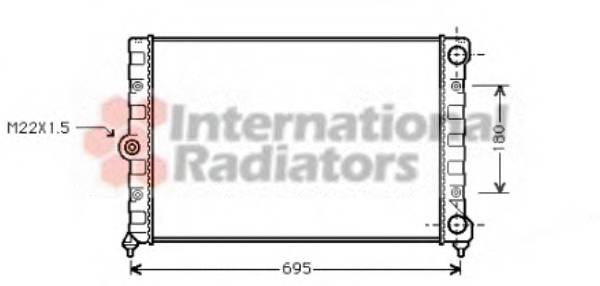 VAN WEZEL 58002109 Радиатор, охлаждение двига