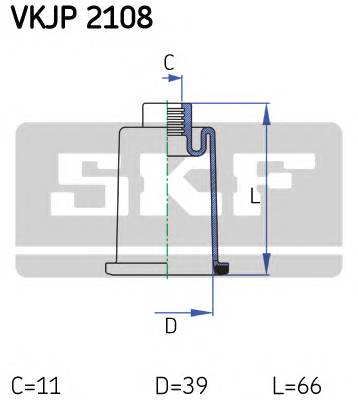 SKF VKJP 2108 Комплект пылника, рулевое у
