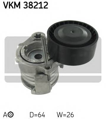 SKF VKM 38212 Натяжной ролик, поликлинов... SKF VKM 38212 Натяжной ролик, поликлинов...