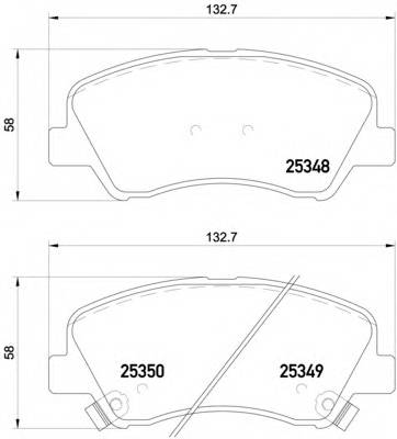 BREMBO P 18 025 Комплект тормозных колодок... BREMBO P 18 025 Комплект тормозных колодок...