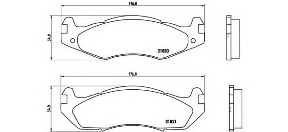 BREMBO P 37 001 Комплект гальмівних колодо... BREMBO P 37 001 Комплект гальмівних колодо...