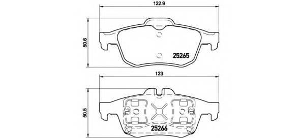 BREMBO P 68 057 Комплект тормозных колодок... BREMBO P 68 057 Комплект тормозных колодок...