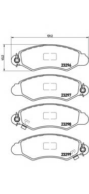 BREMBO P 78 012 Комплект гальмівних колодо... BREMBO P 78 012 Комплект гальмівних колодо...
