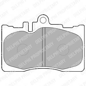 DELPHI LP1689 Комплект тормозных колодок