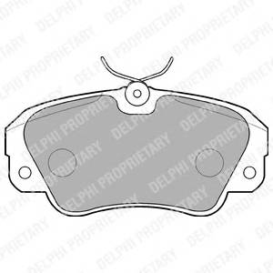 DELPHI LP848 Комплект тормозных колодок...