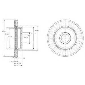 DELPHI BG3659 Тормозной диск