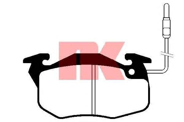 NK 223920 Комплект тормозных колодок
