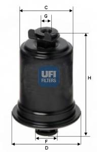 UFI 31.608.00 Паливний фільтр UFI 31.608.00 Паливний фільтр