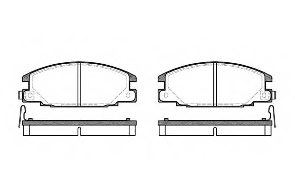 ROADHOUSE 2238.04 Комплект тормозных колодок